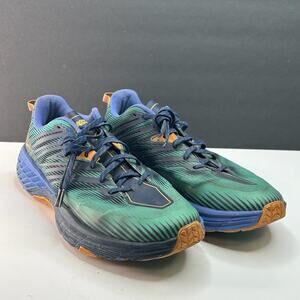 Hoka One One Speedgoat 4 Trail Running Shoes Atlantis/Dazzling Blue Mens US 13